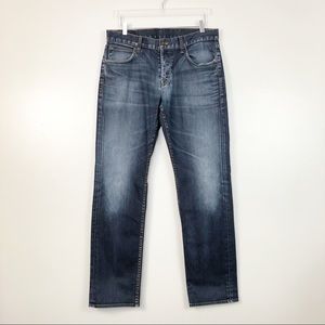 Hudson • Byron Straight Fit Dark Wash Denim Jean